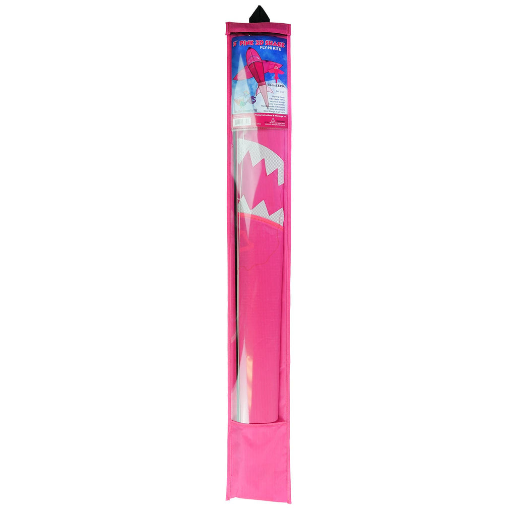 5' 3D Pink Shark Kite