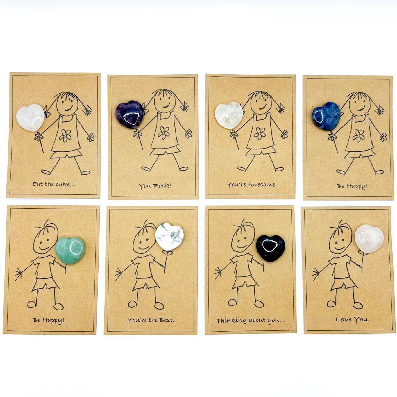 Gift Card with Gem Stone Heart