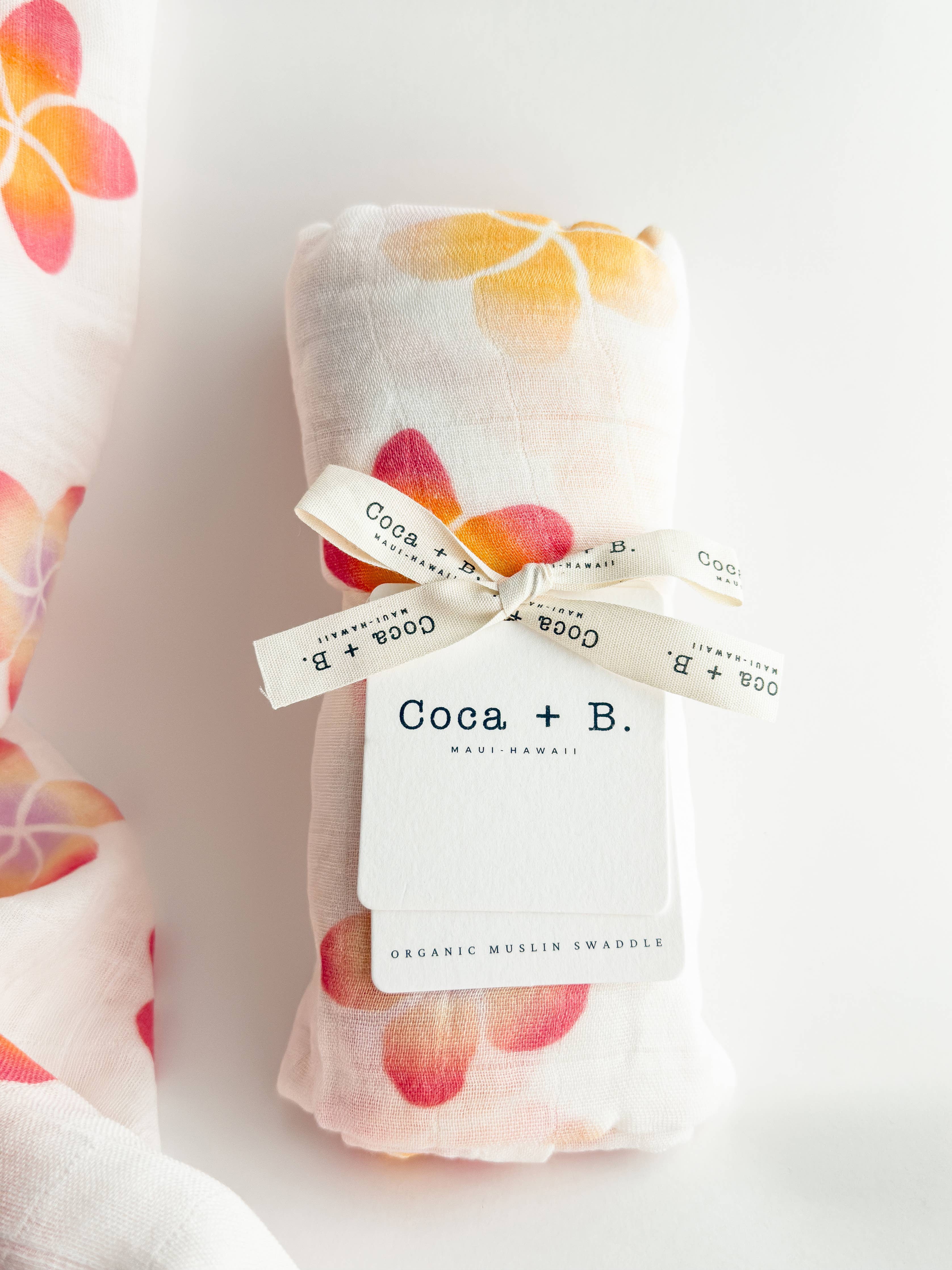 Tropical Floral Organic Bamboo Swaddle