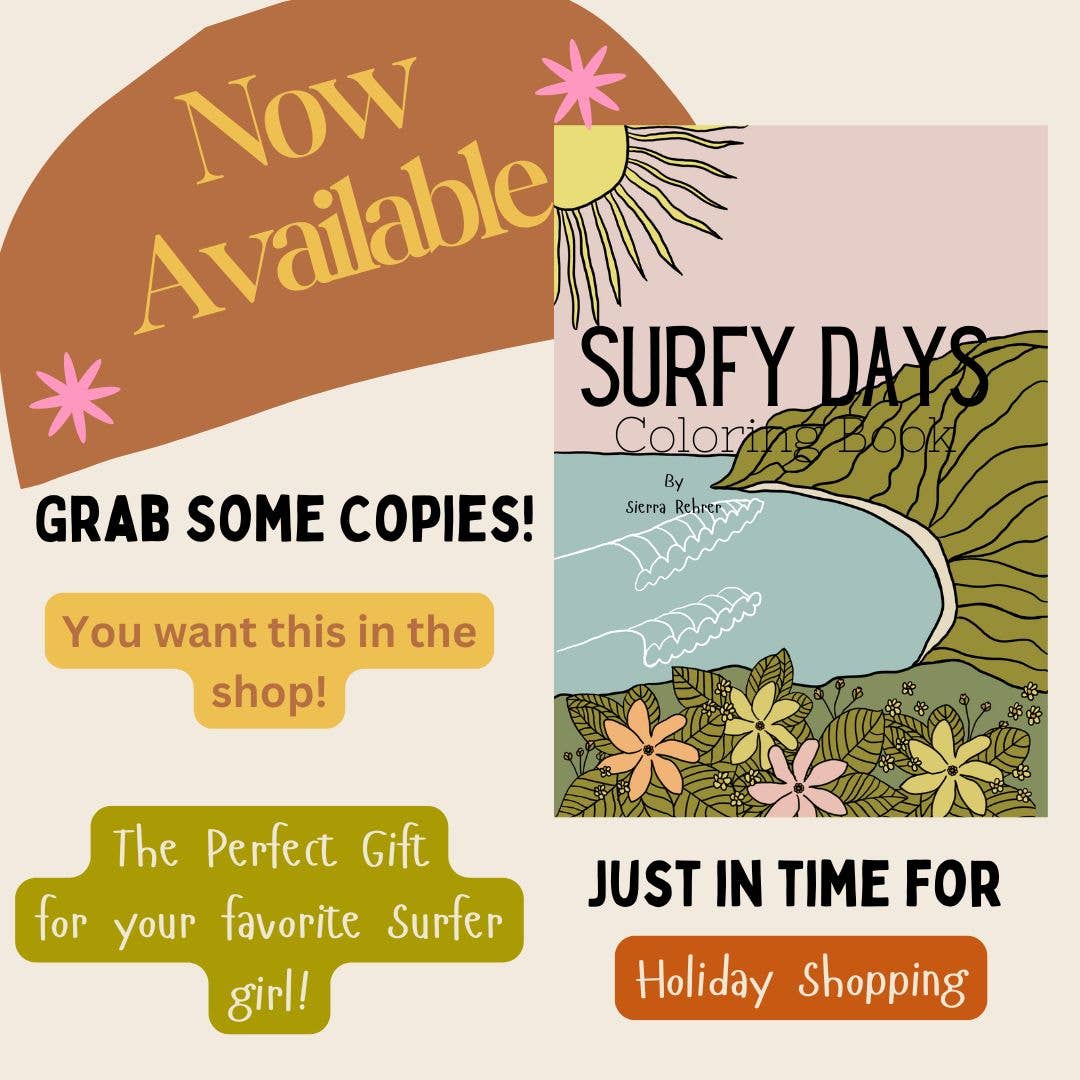 Surfy Days Coloring Book