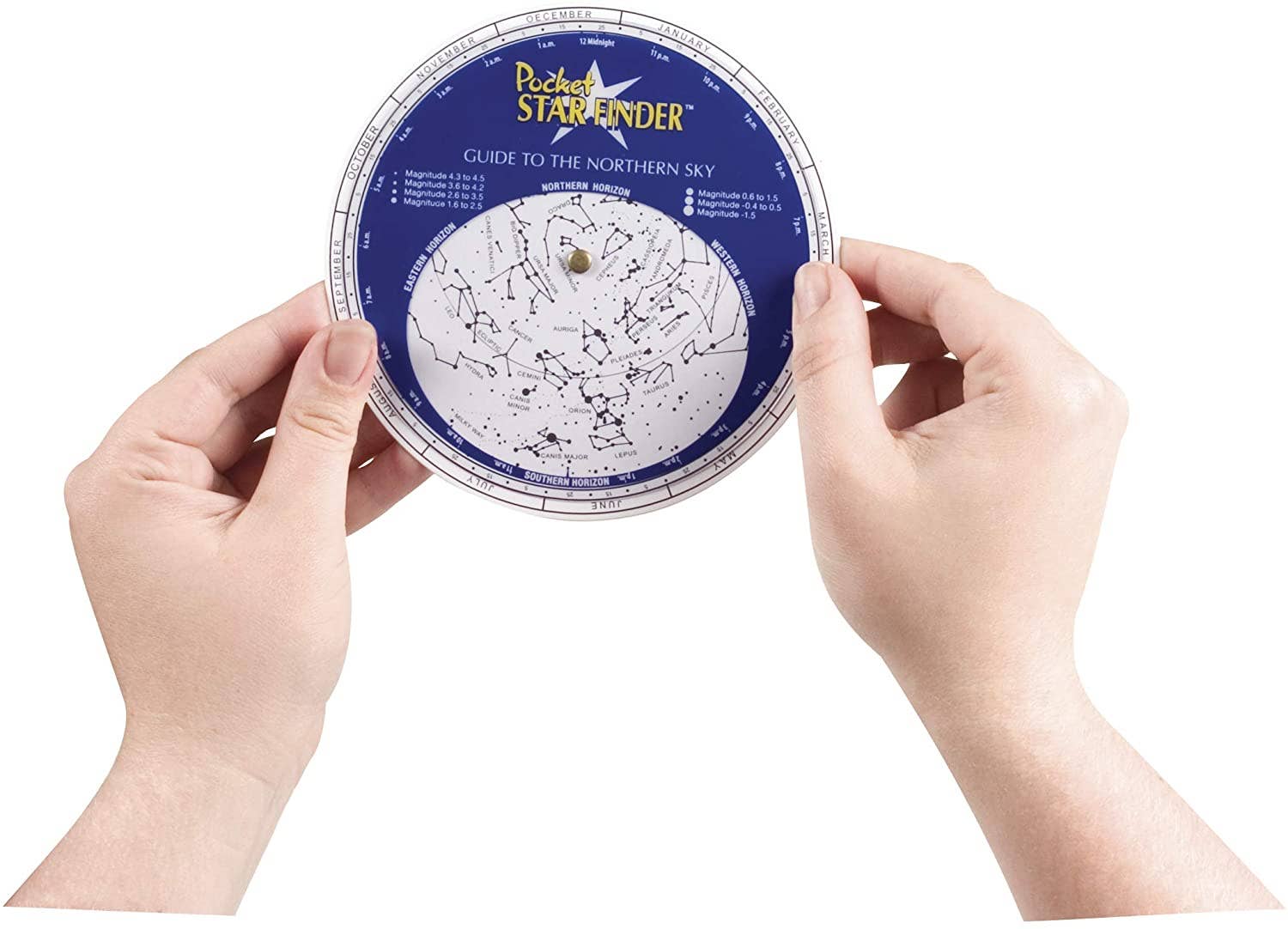 Pocket Star Finder, Travel size, Use with Flashlight, STEM