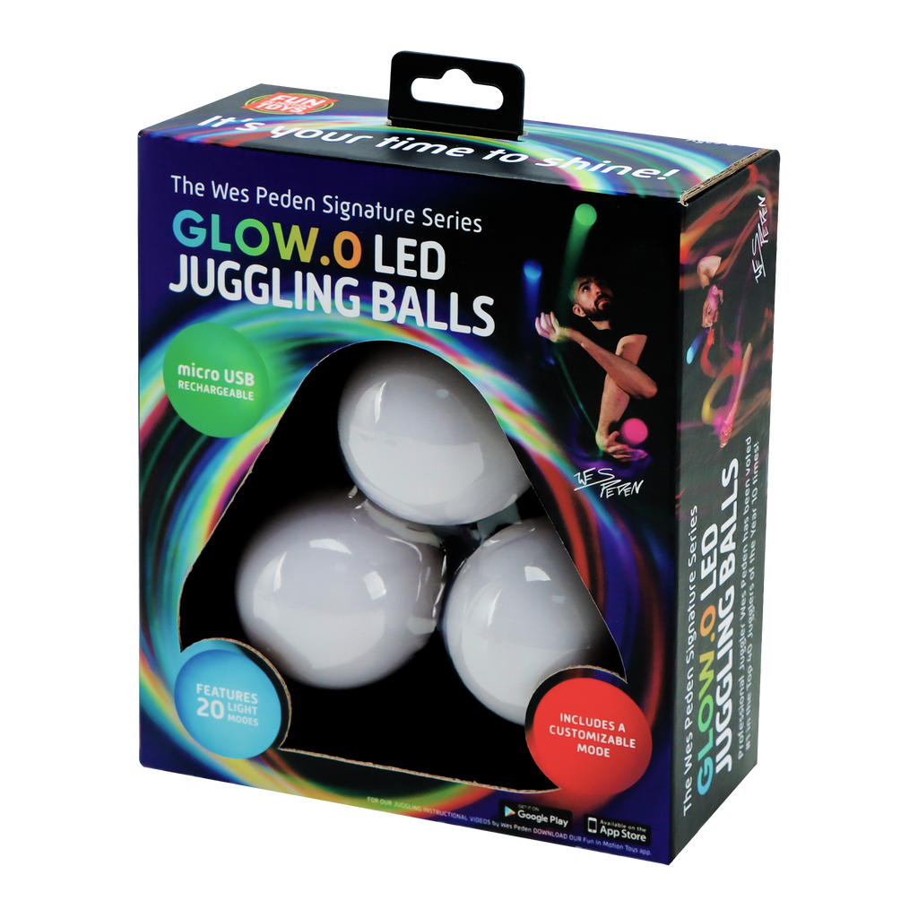 Glow LED Juggling Ball Set