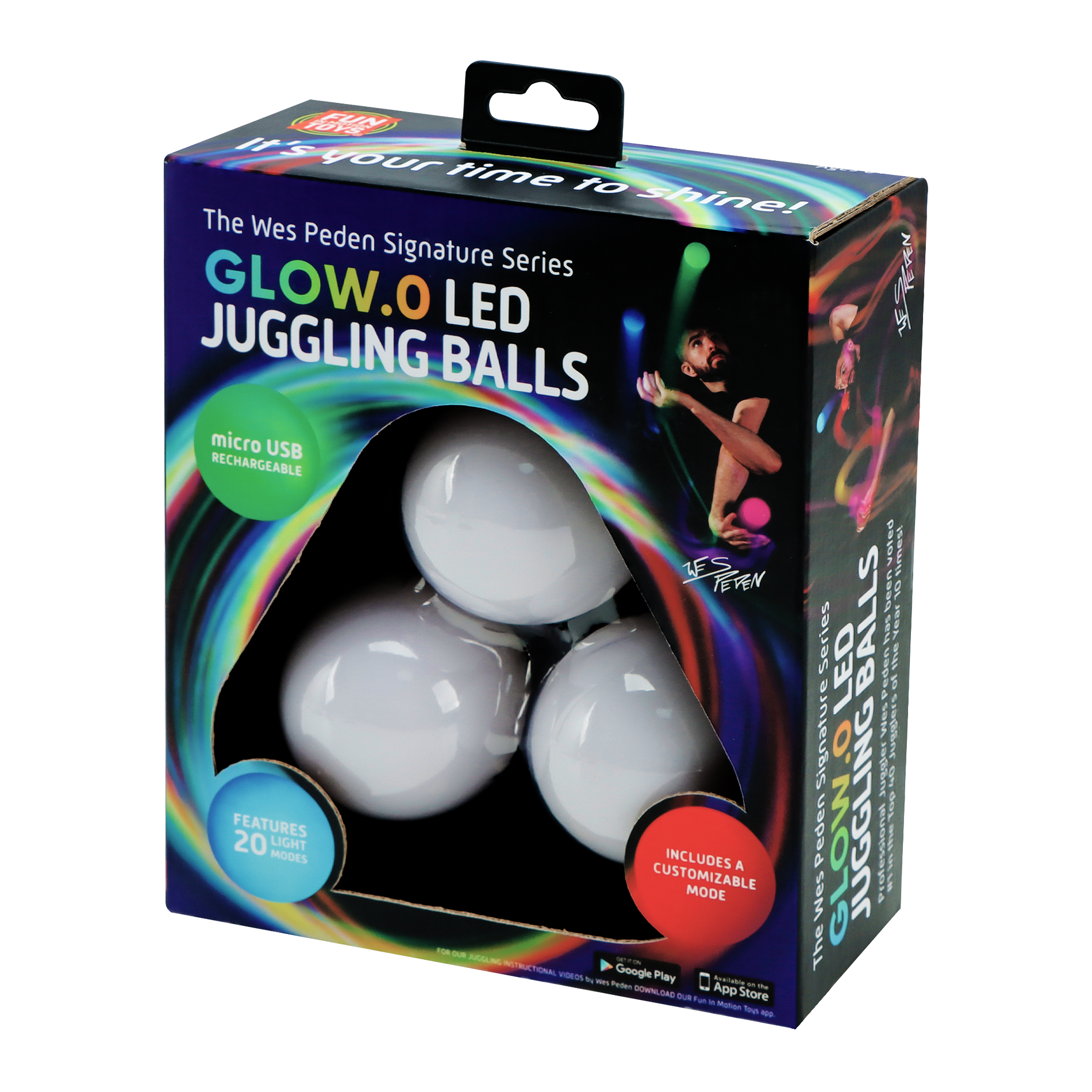Glow LED Juggling Ball Set