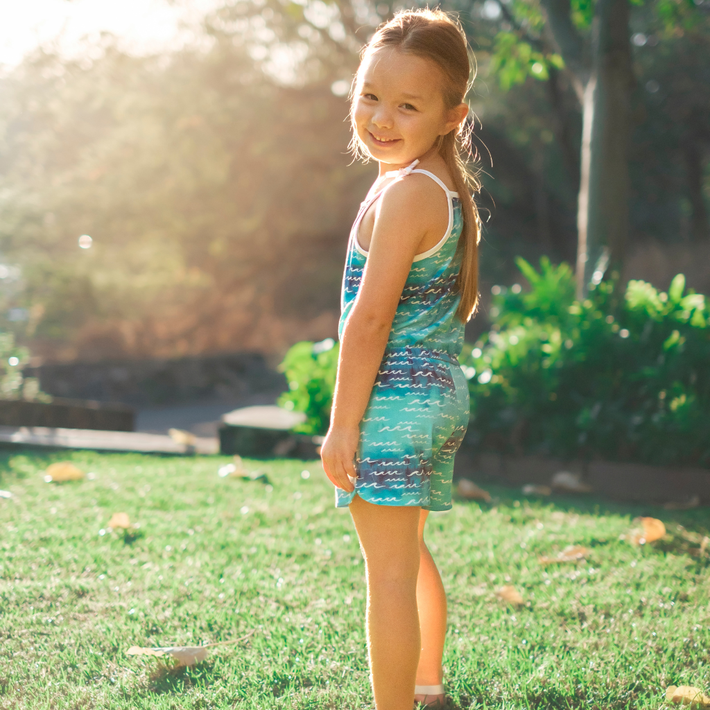 Nalu Girl Shortie Bamboo Romper