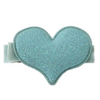 Sparkle Heart Hair Clips