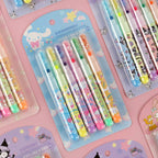 Sanrio Highlighter with Spangle Cap 6PCS set