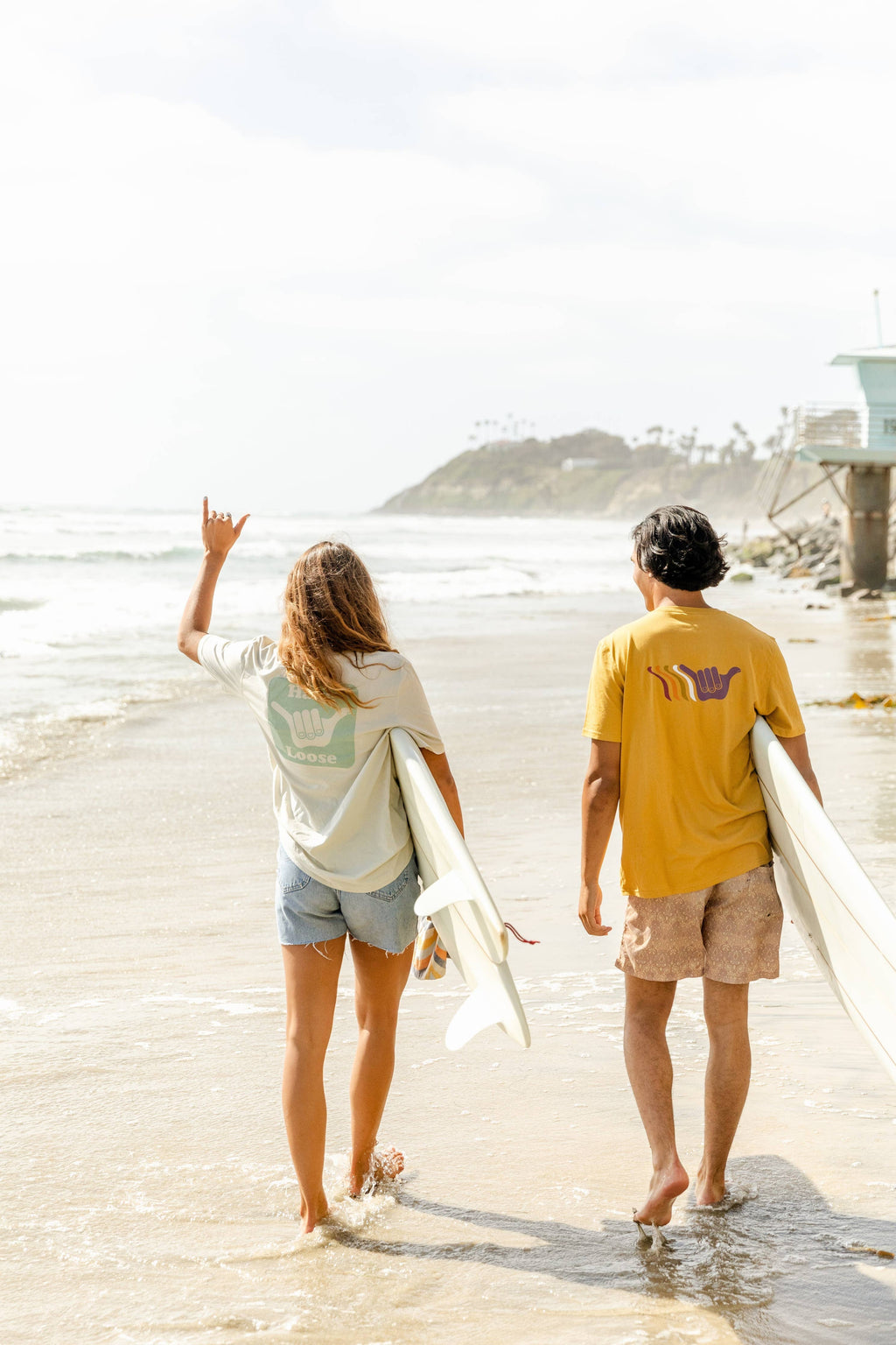 Hang Loose Back Organic PIMA Tee