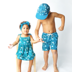 Ocean Friends Sea Animals Snapback Hat Kids Baseball Cap
