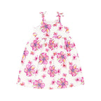 Hibiscus Kiss Bamboo Spaghetti Strap Dress