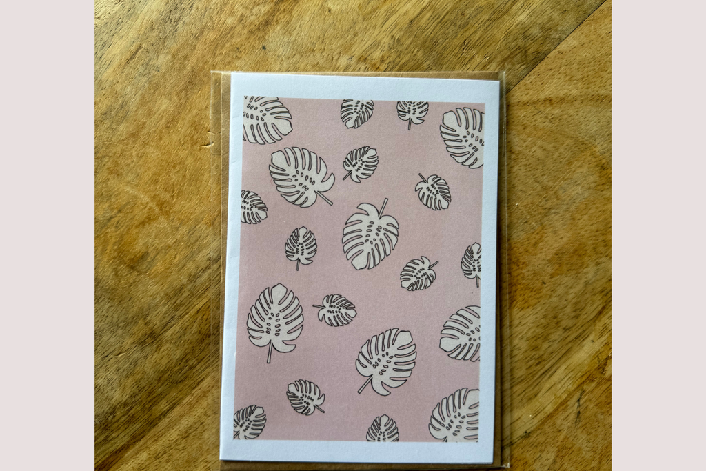 Monstera Collage Card