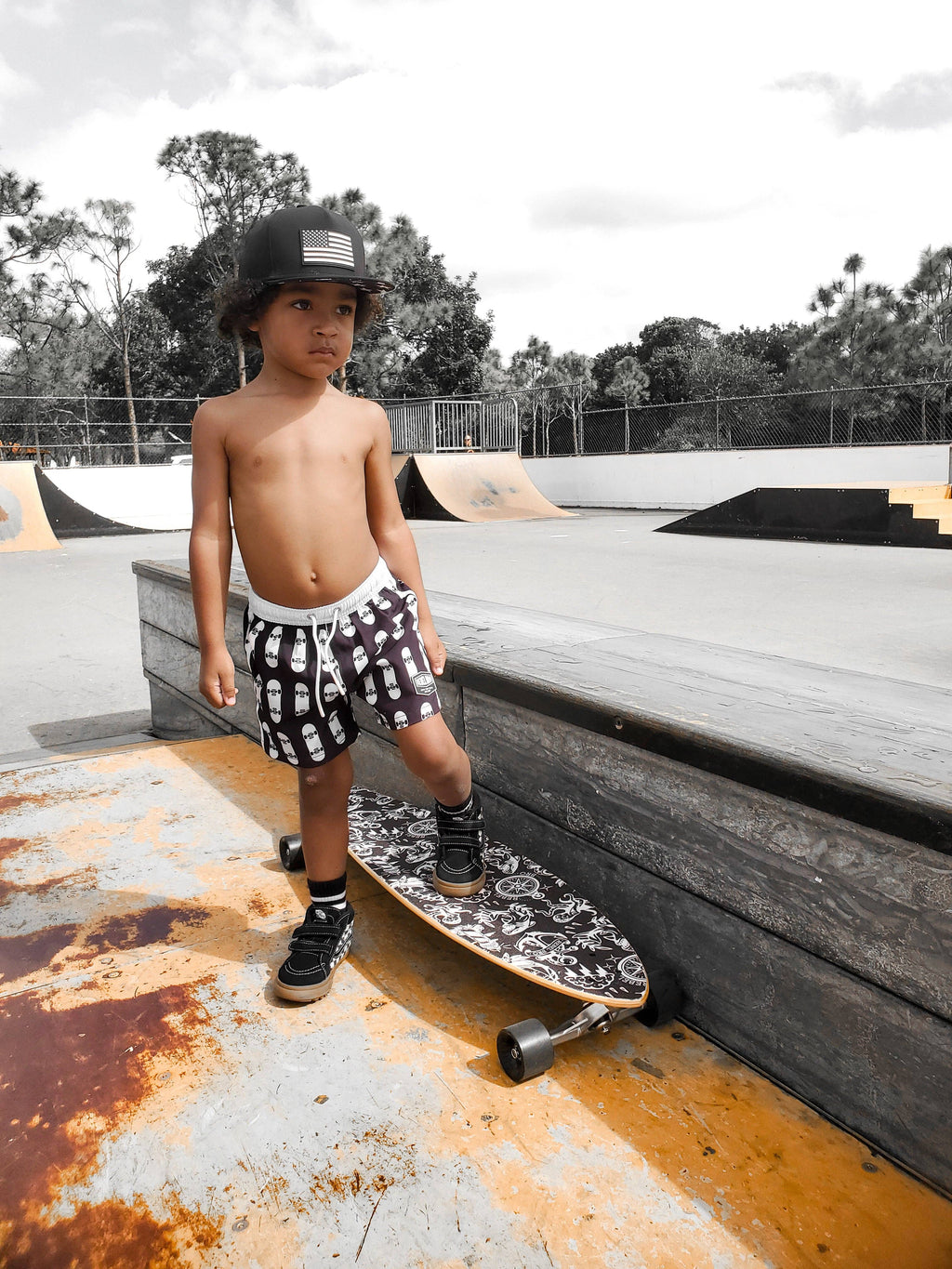 Hybrid Swim Trunks in Thrasher