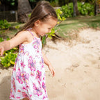 Hibiscus Kiss Bamboo Spaghetti Strap Dress