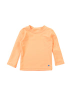 Boys Neon Orange Long Sleeve Rash Guard