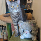 Mini Grey Kitty Plush