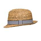Beach Stripe Fedora Sun Hat for Kids