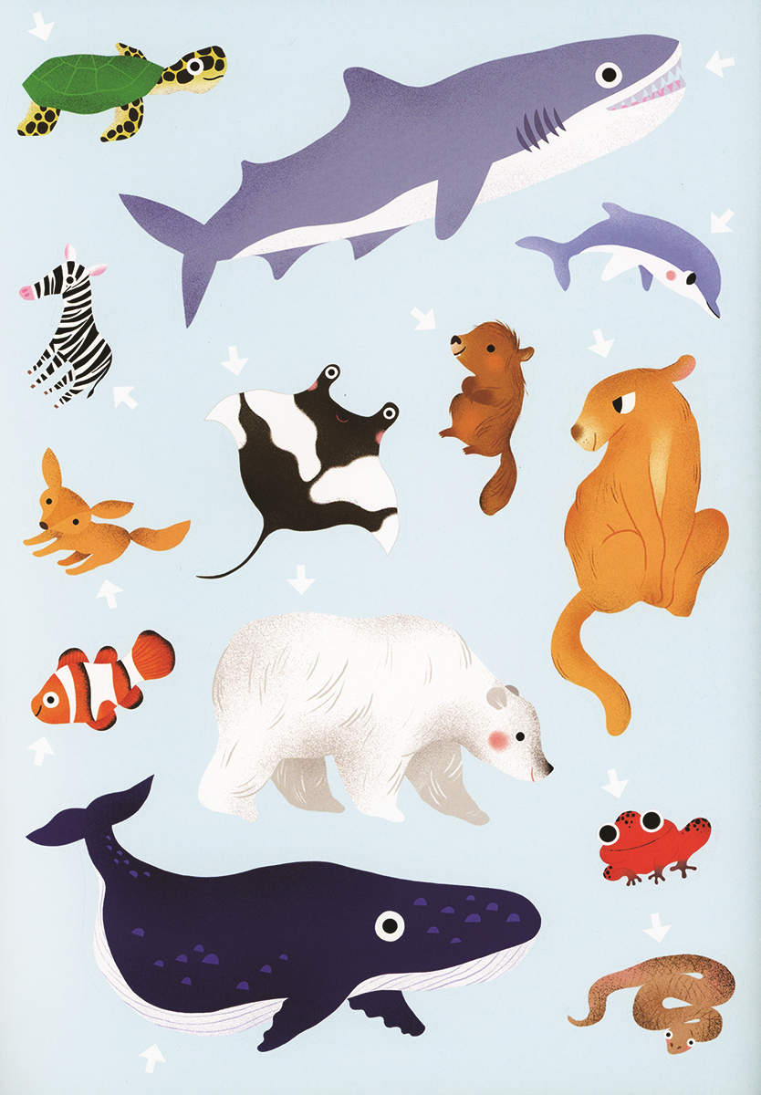 Big Stickers, Wild Animals