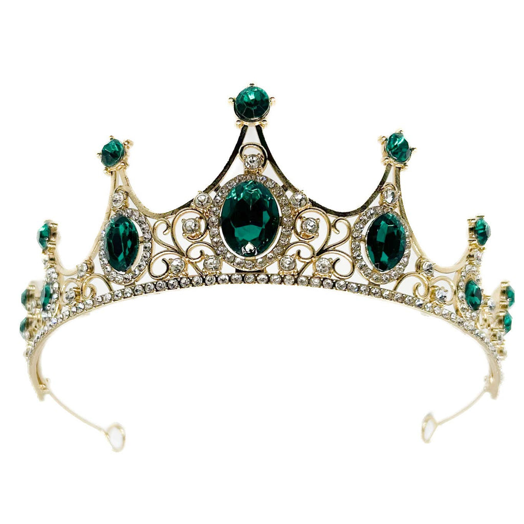 Gold emerald Tiara - style 41