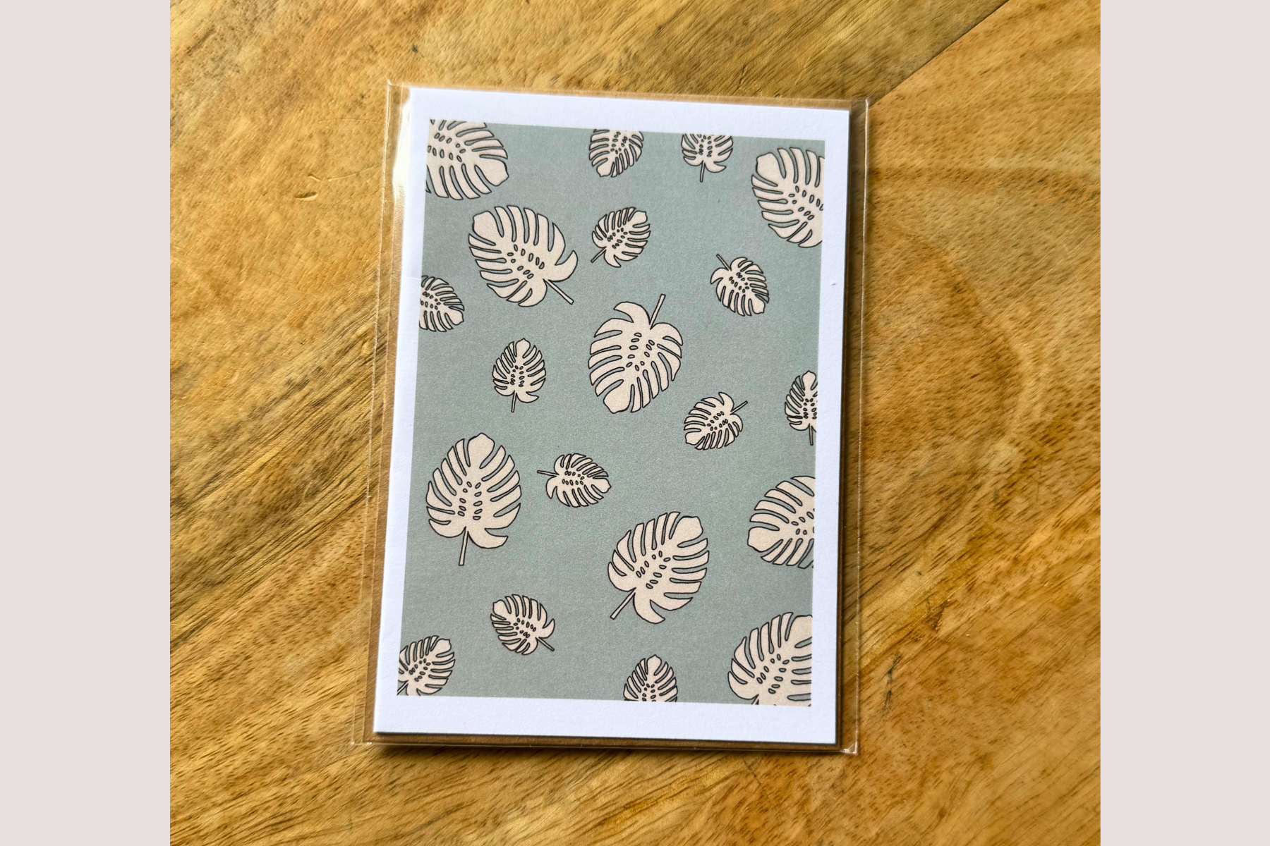 Monstera Collage Card