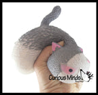 Angry Cat Soft Fluff Doh - Filled Squeeze Stress Balls  -