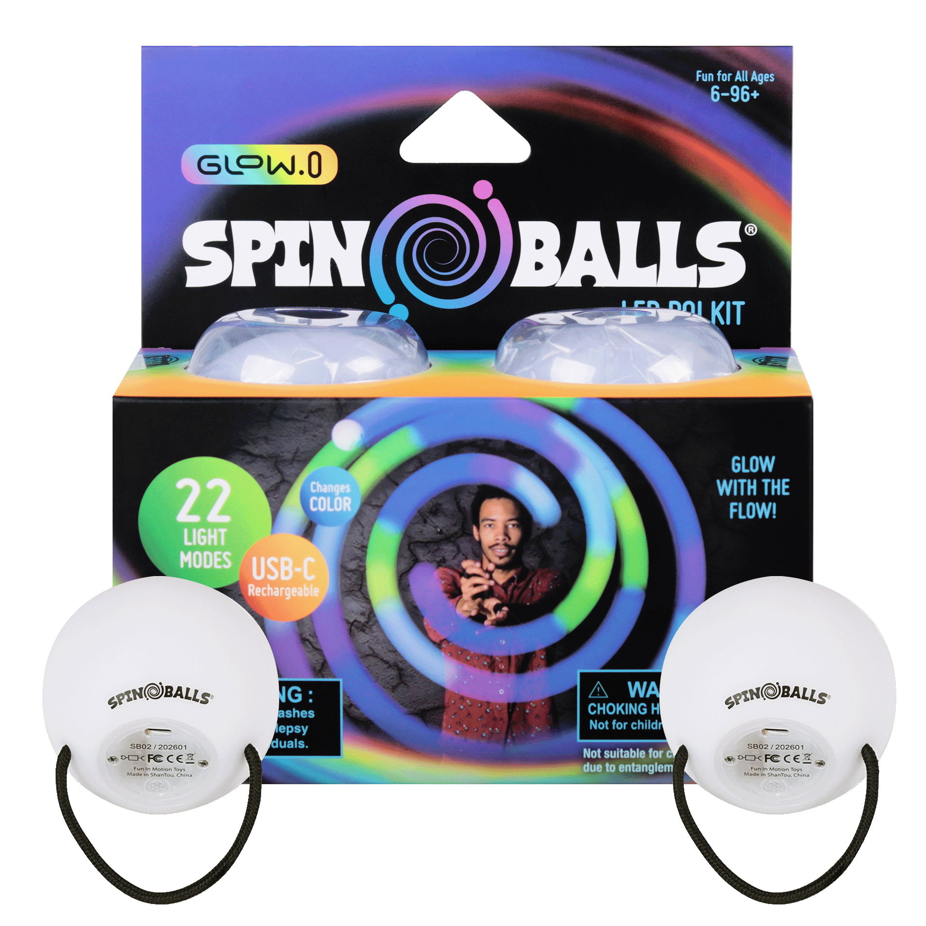 Glow.0 LED Spinballs - Poi Balls