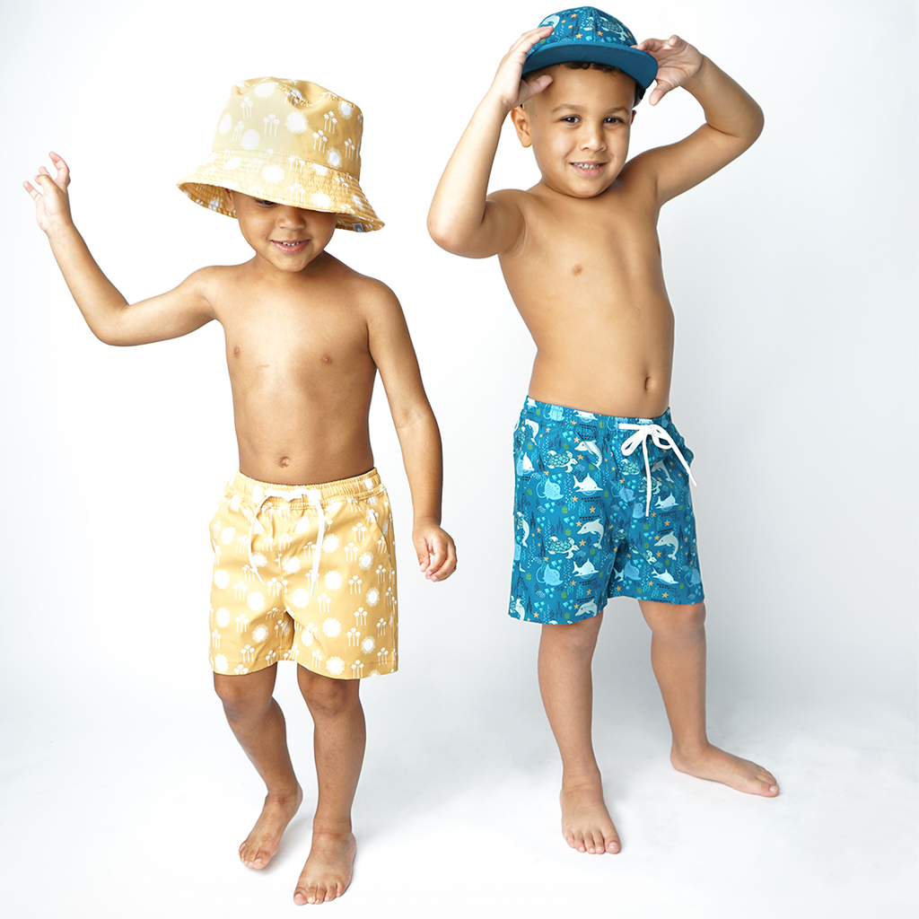 Ocean Friends Sea Animals Snapback Hat Kids Baseball Cap