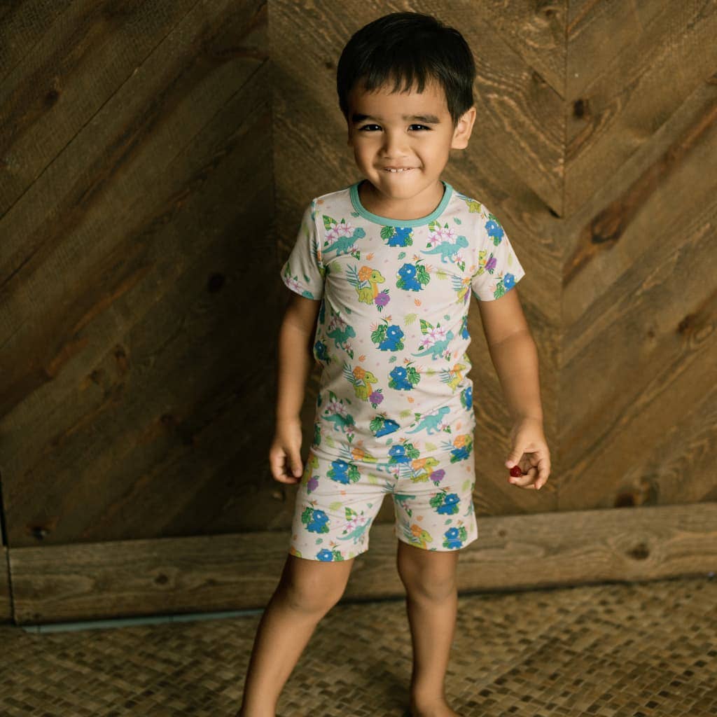 Aloha Before Time Short Bamboo Pajamas