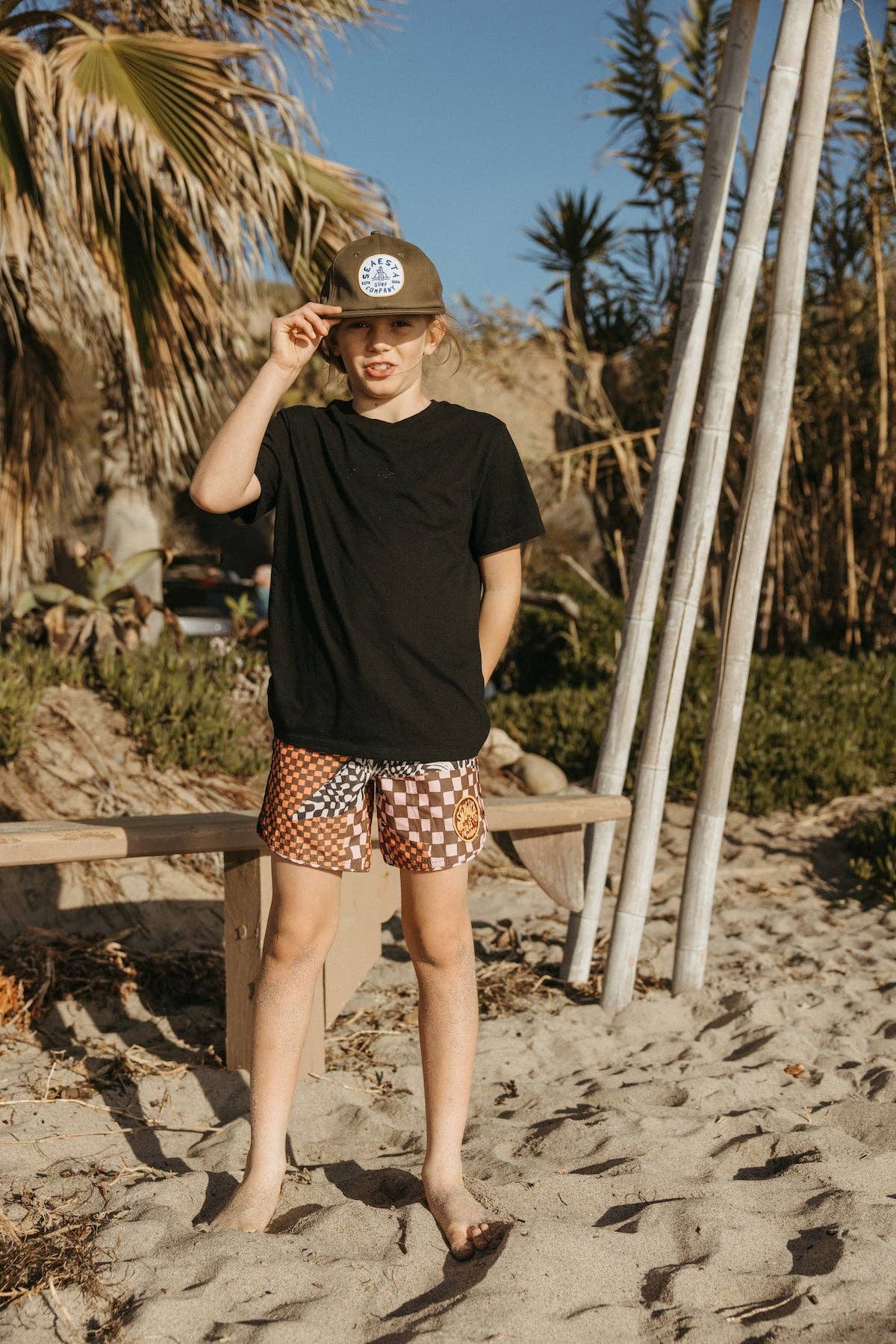 Scallop Retro Flare Boardshort / Hazy Daze / Patchwork