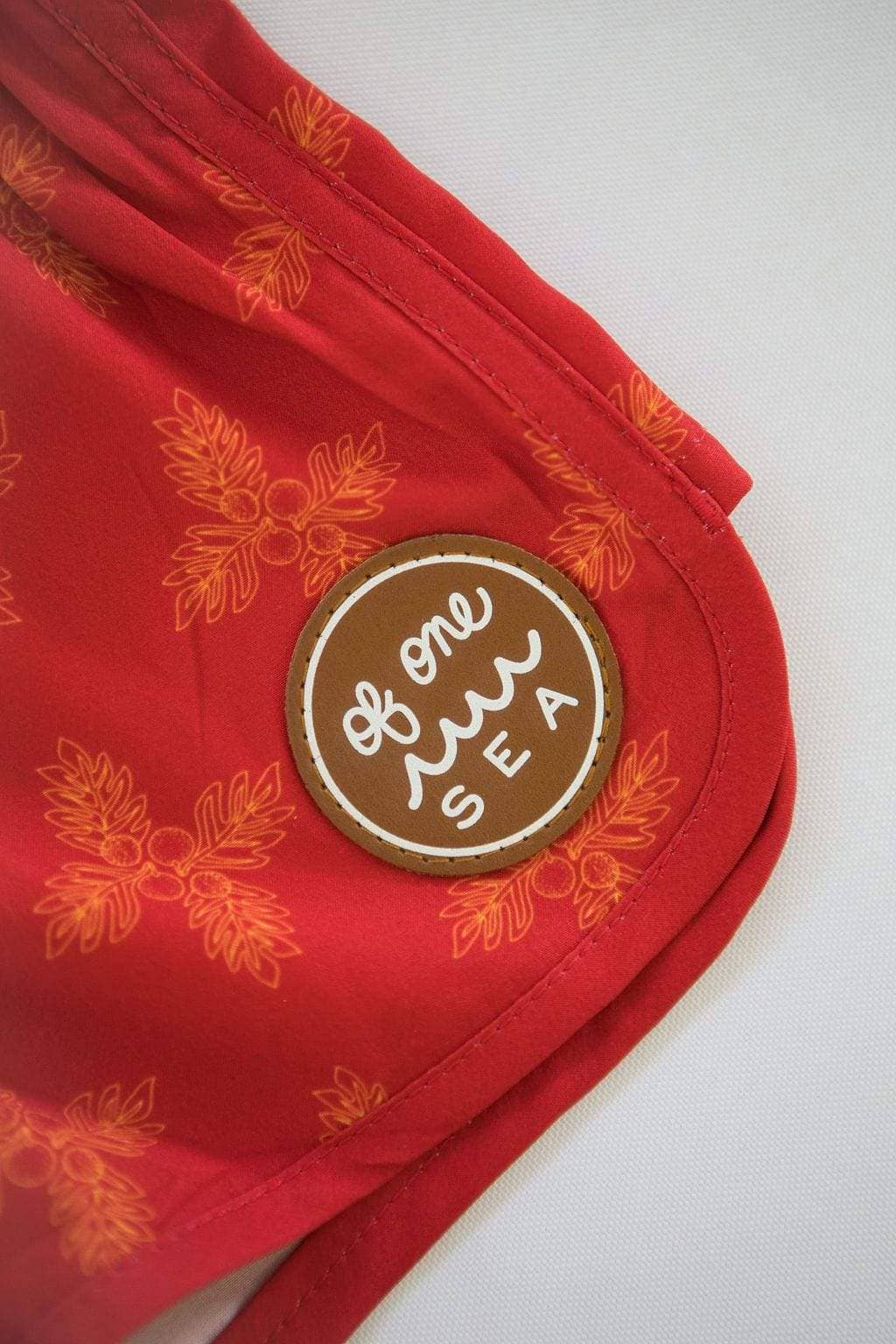 Kid’s Boardie Watershorts - Breadfruit Bandana