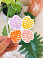 Monstera Leaf Sticker | Hawaiian Quilt Sticker