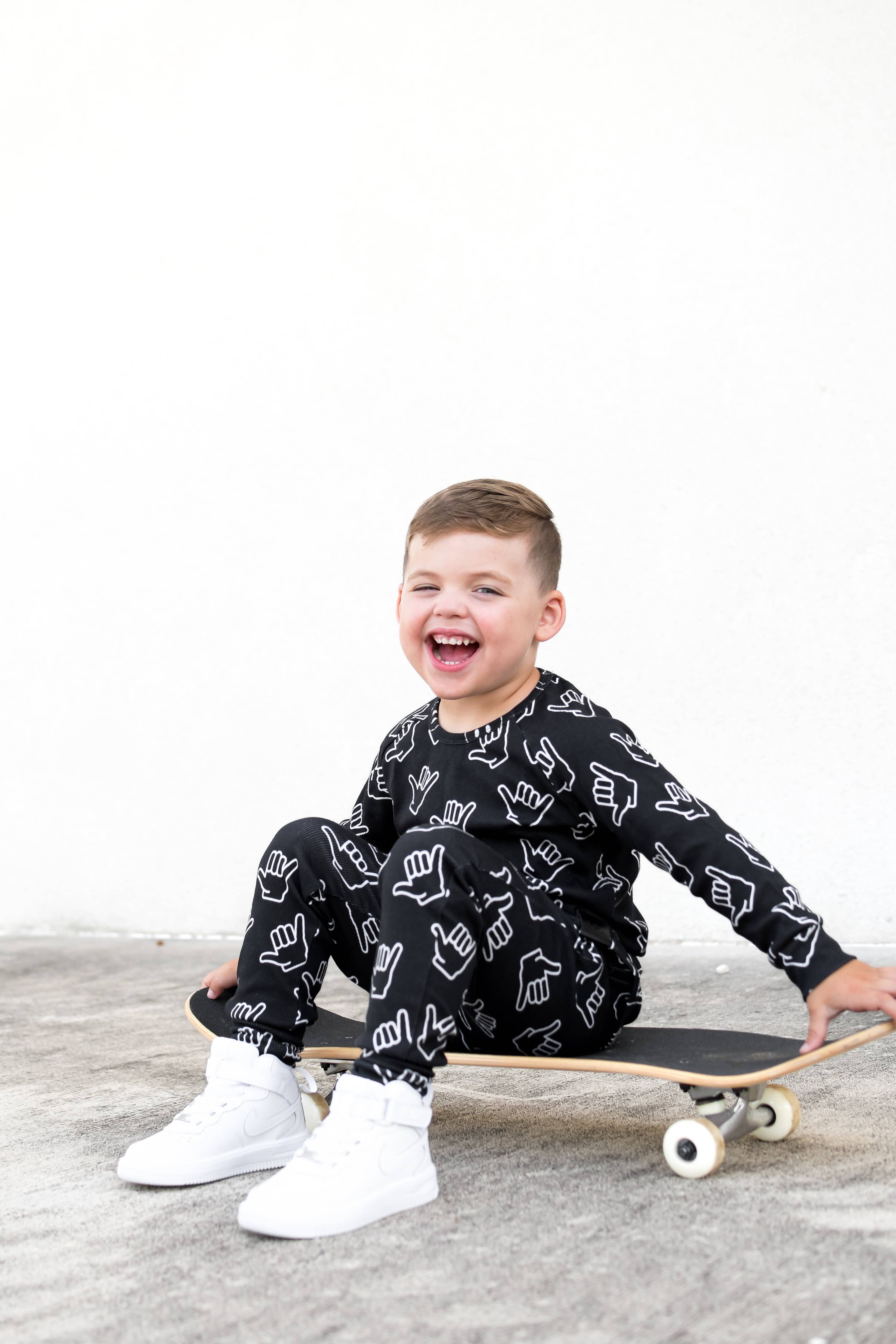 Organic Ribbed Set in HangTen