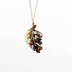 Carved Monstera Necklace