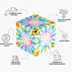 Shashibo Tie Dye Twist Magnetic Puzzle Cube STEAM MESH - NEW