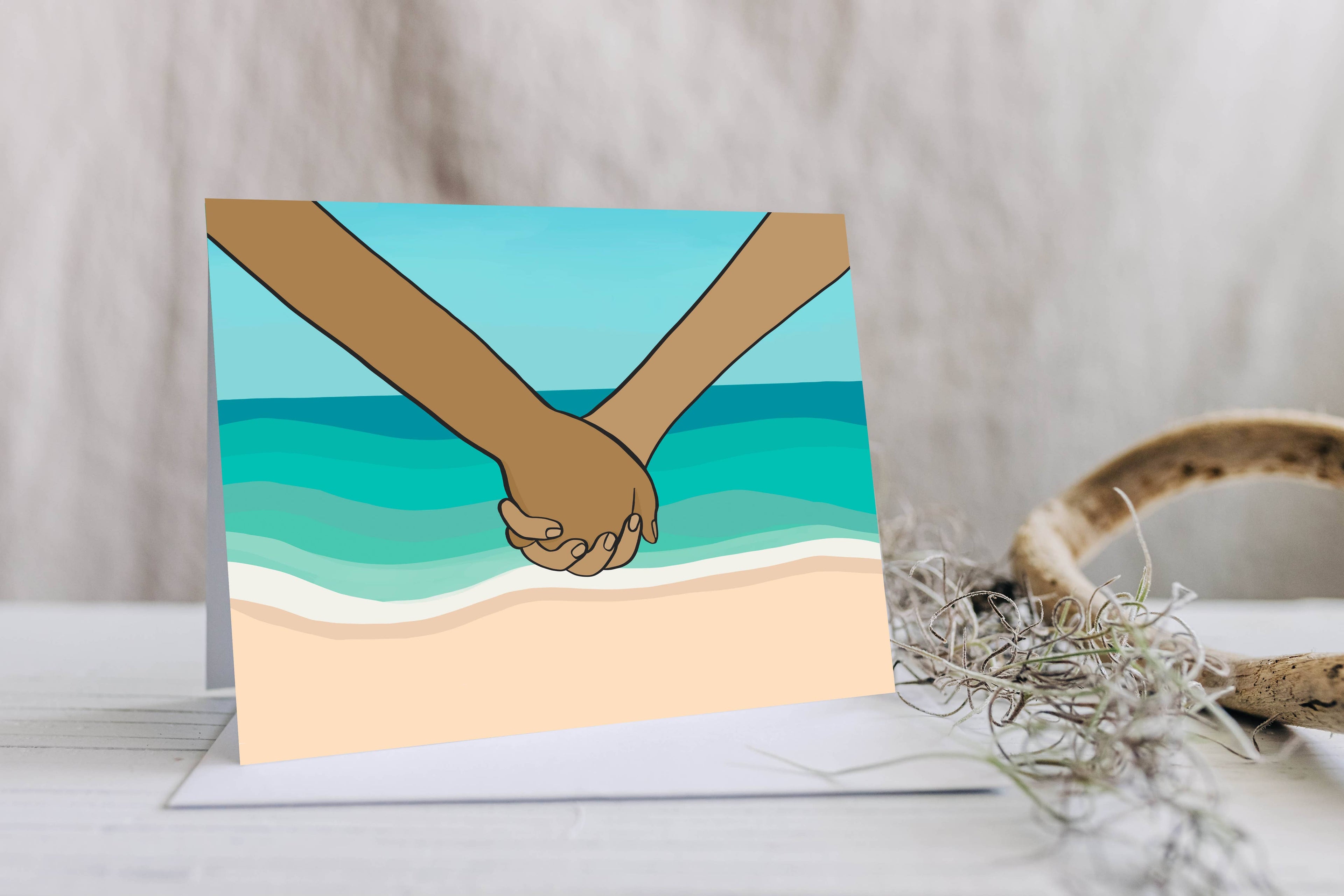 Beach Love Greeting Card
