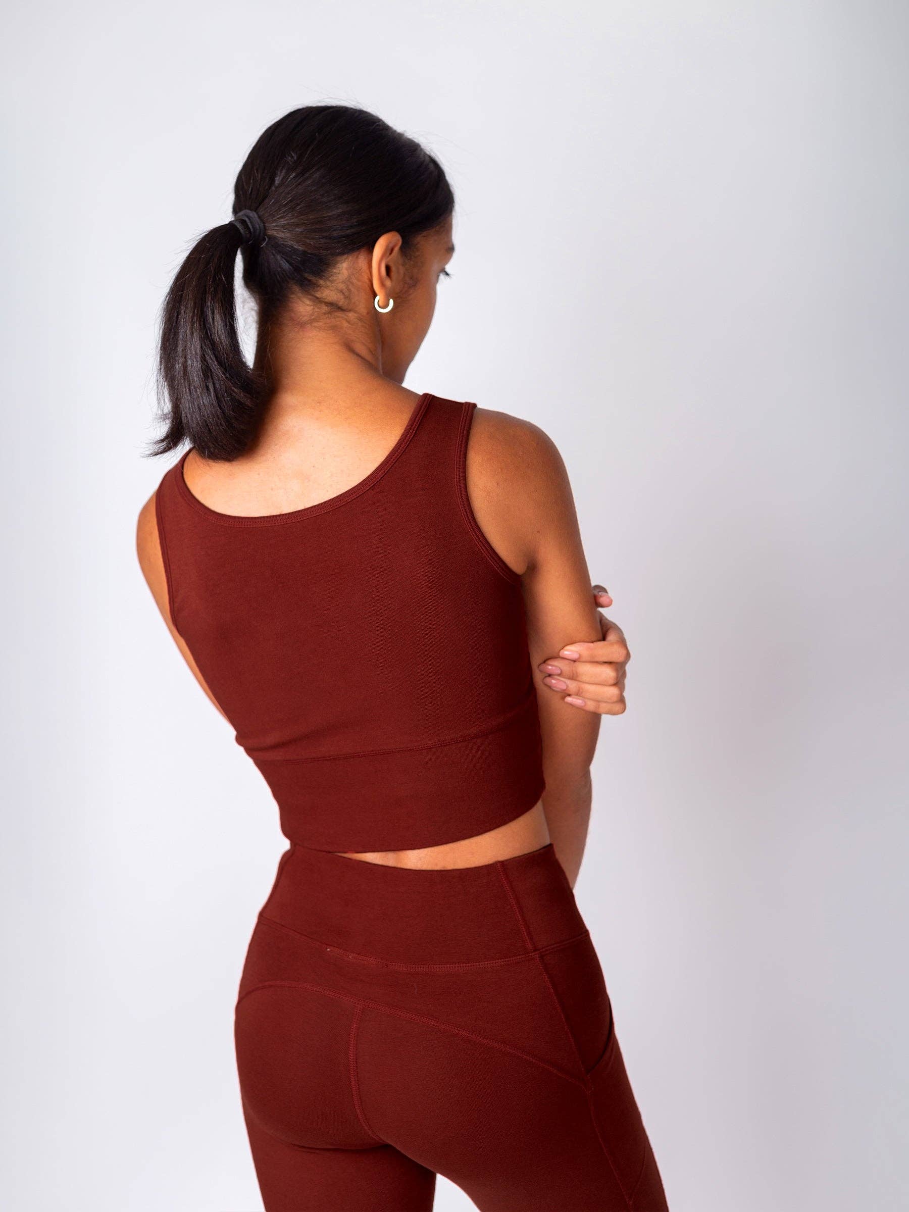 Organic Reversible Activewear Tank | Red