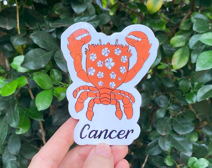 Cancer Zodiac Sticker