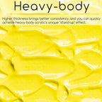 MEEDEN Heavy Body Acrylic Paint Set, 12 Vibrant Basic Colors