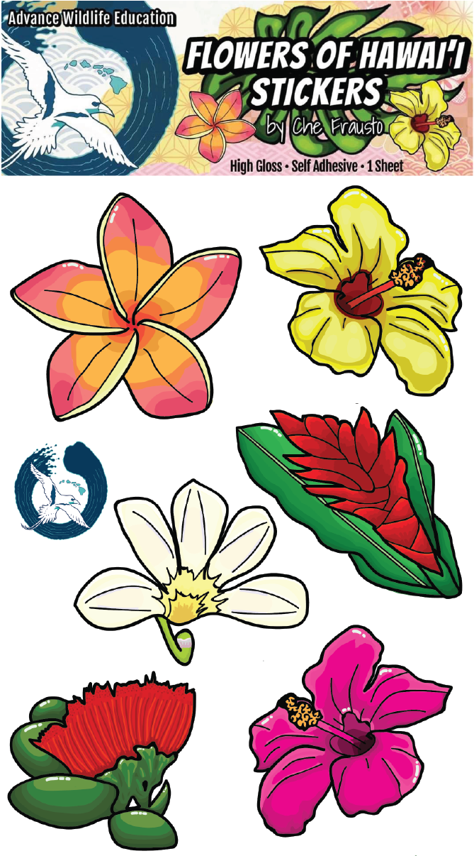 Flowers of Hawai'i Sticker Sheet -