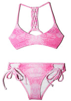 Girls Pink Two-Piece Bikini Swimsuit | Girls Size 8/10