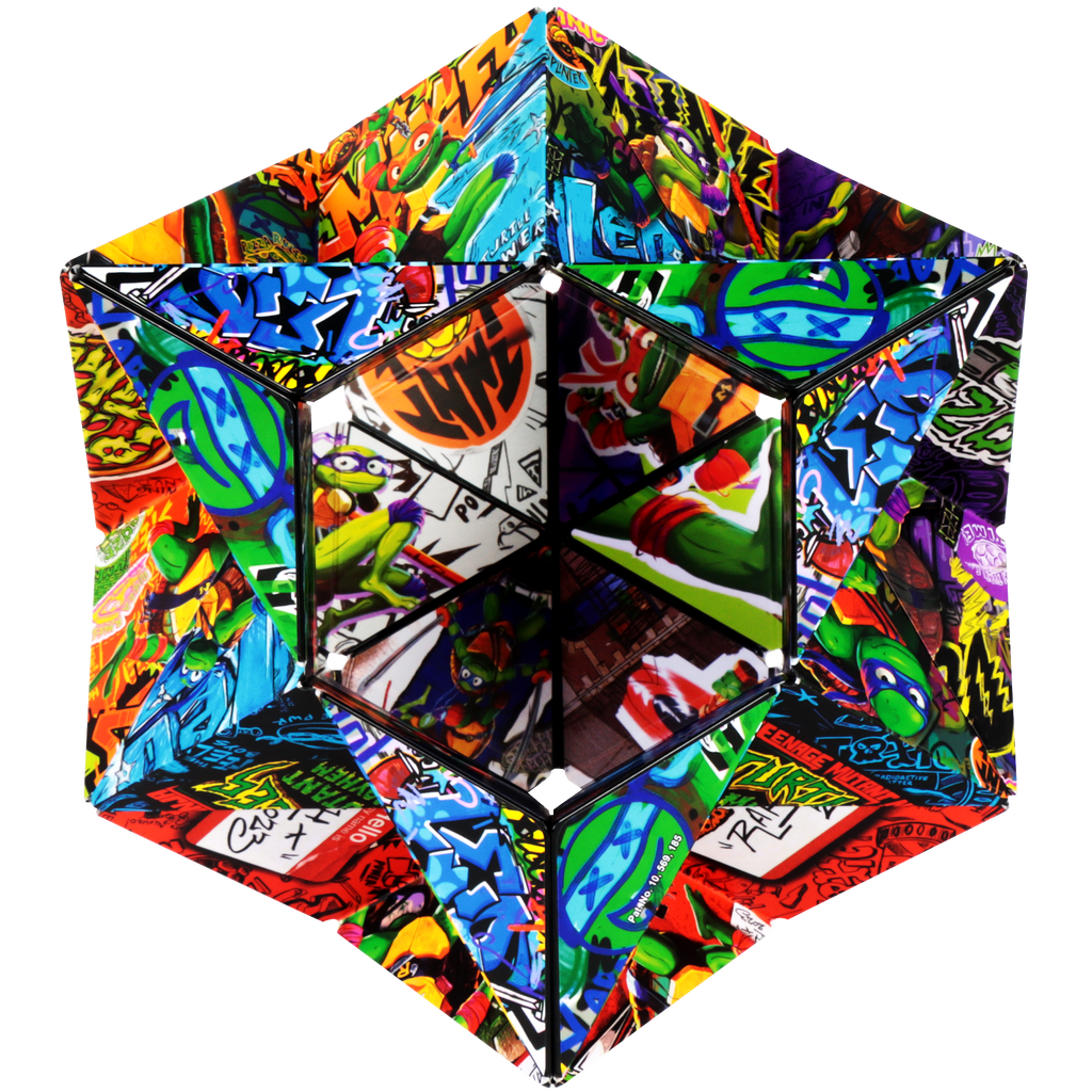 Shashibo TMNT Michelangelo Magnetic Puzzle Cube STEAM MESH