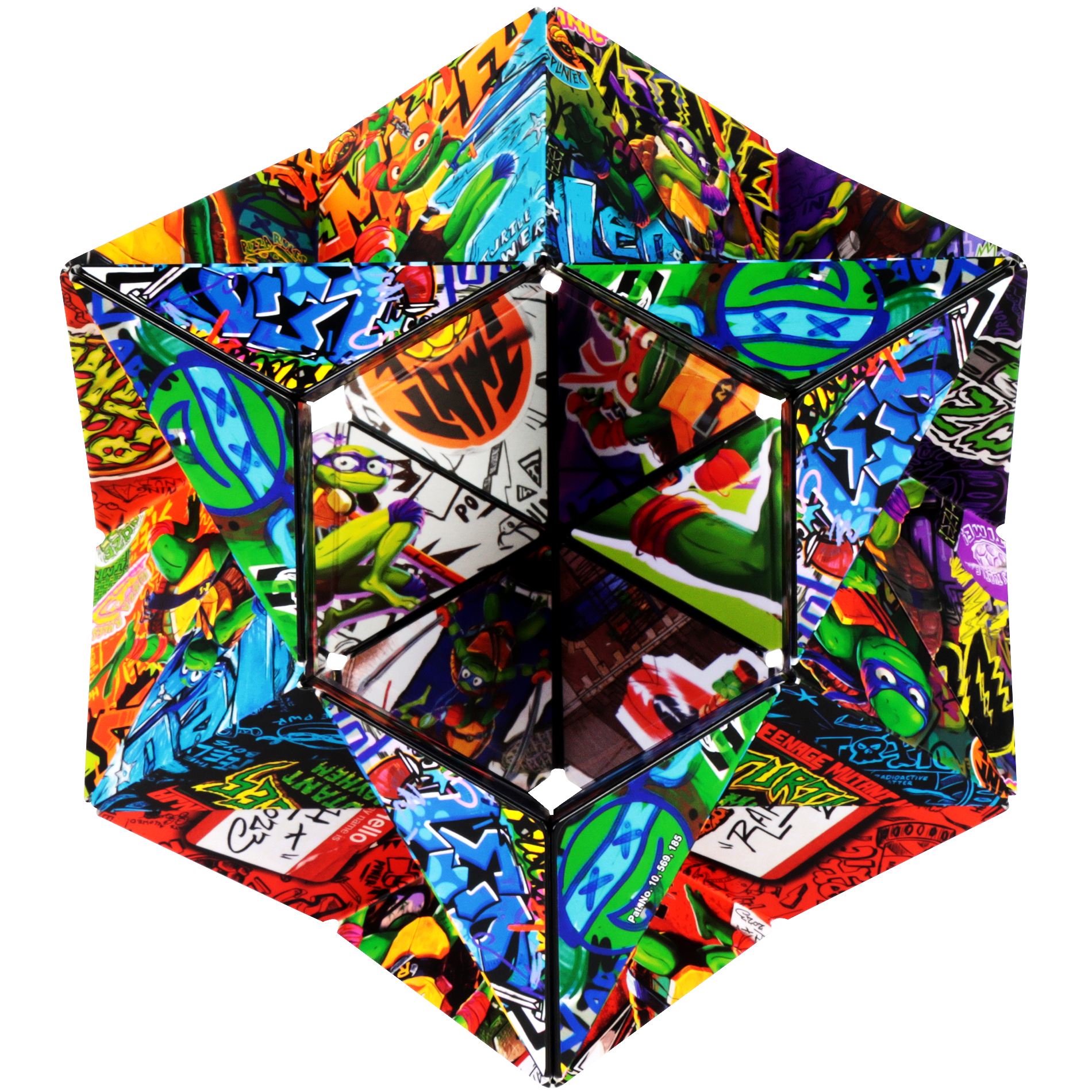 Shashibo TMNT Michelangelo Magnetic Puzzle Cube STEAM MESH