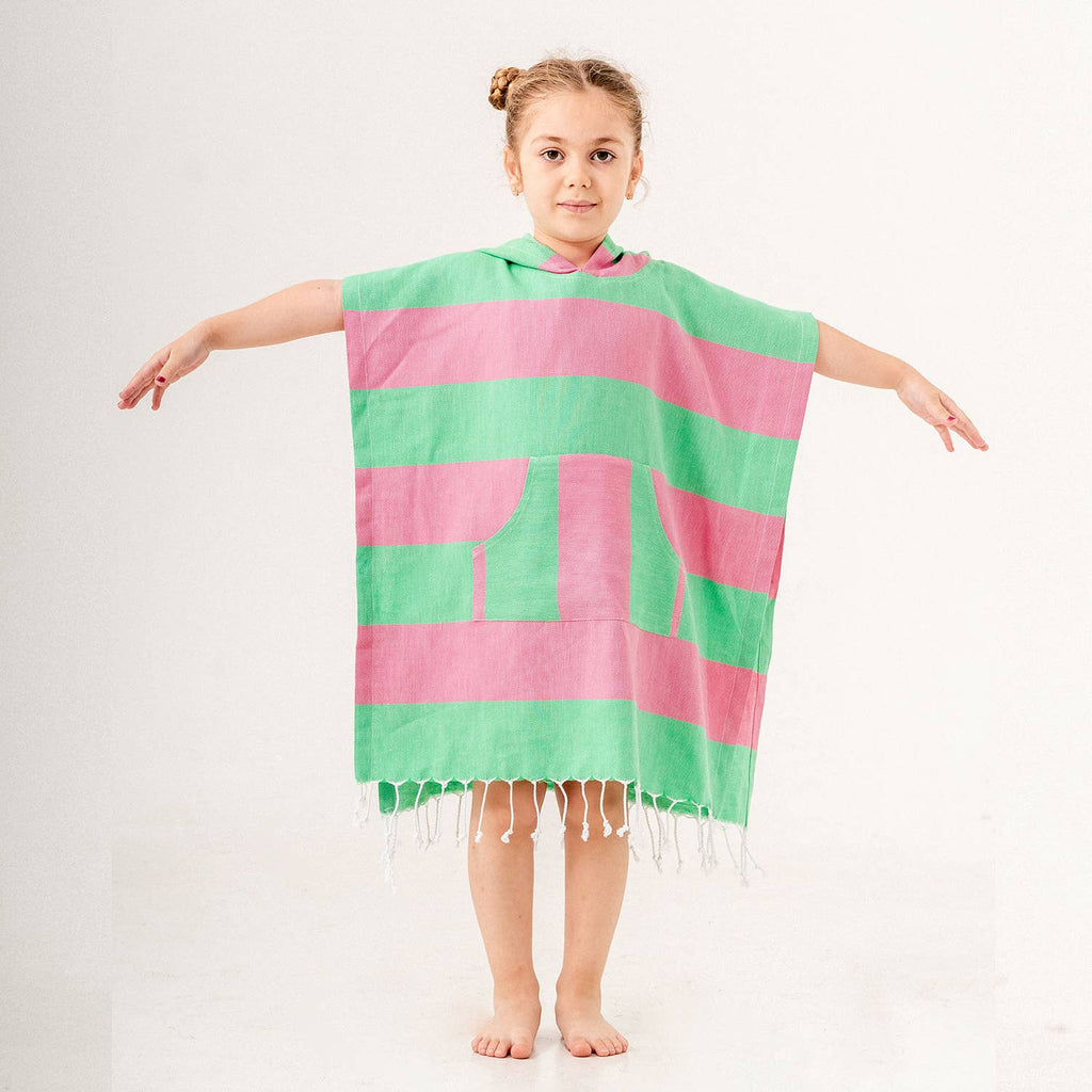 Kids Hooded Poncho - Beach Towel