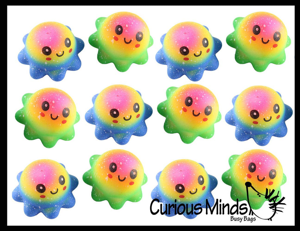 Soft Octopus Stress Balls - Soft Cream Doh Filled Stress