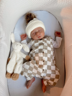 Tiramisu Checker / Organic Bay Jumpsuit