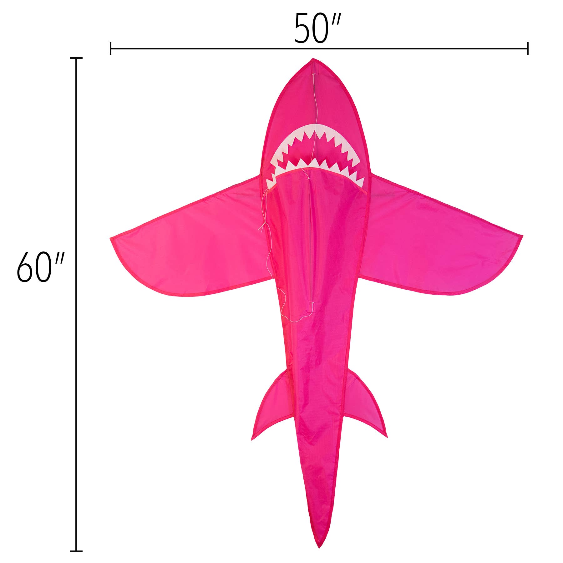 5' 3D Pink Shark Kite