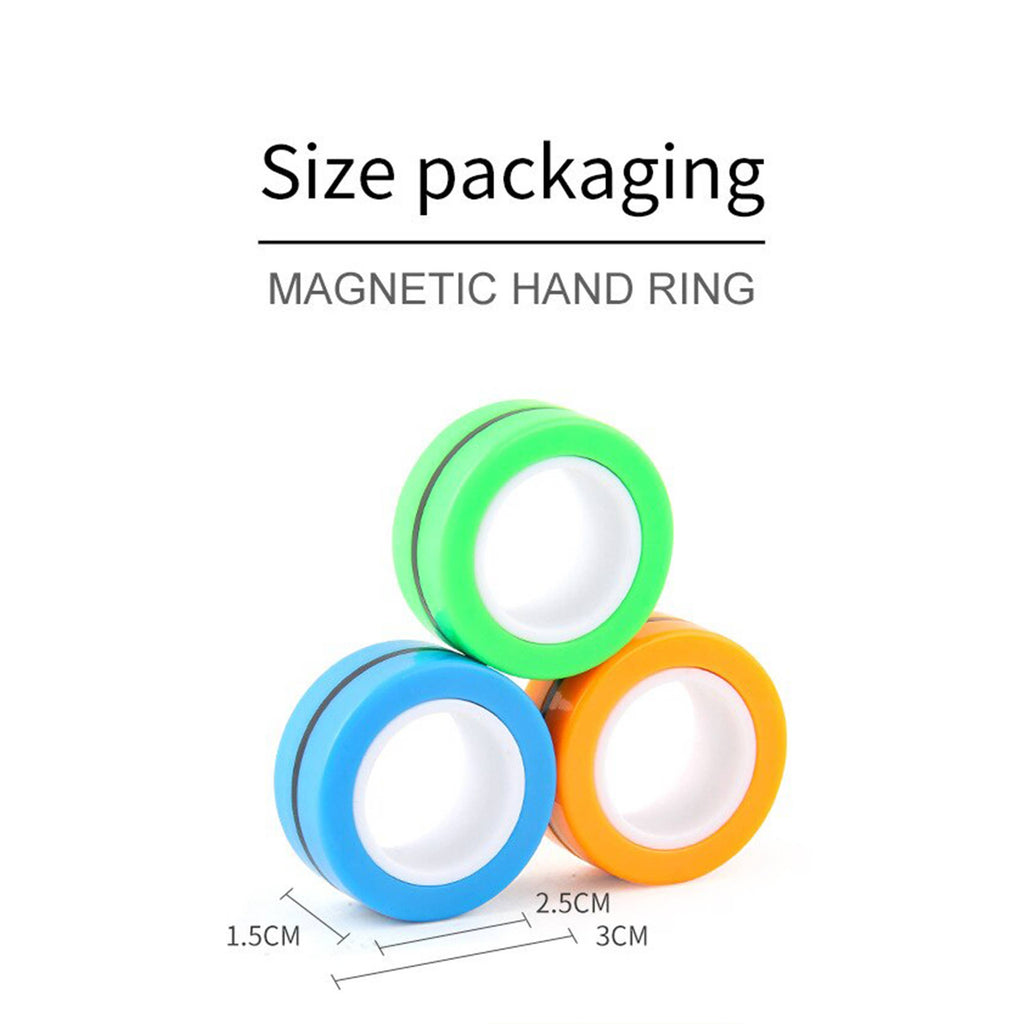 Magnetic Spinner Finger Ring Easter Fidget Kids Toy