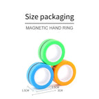 Magnetic Spinner Finger Ring Easter Fidget Kids Toy