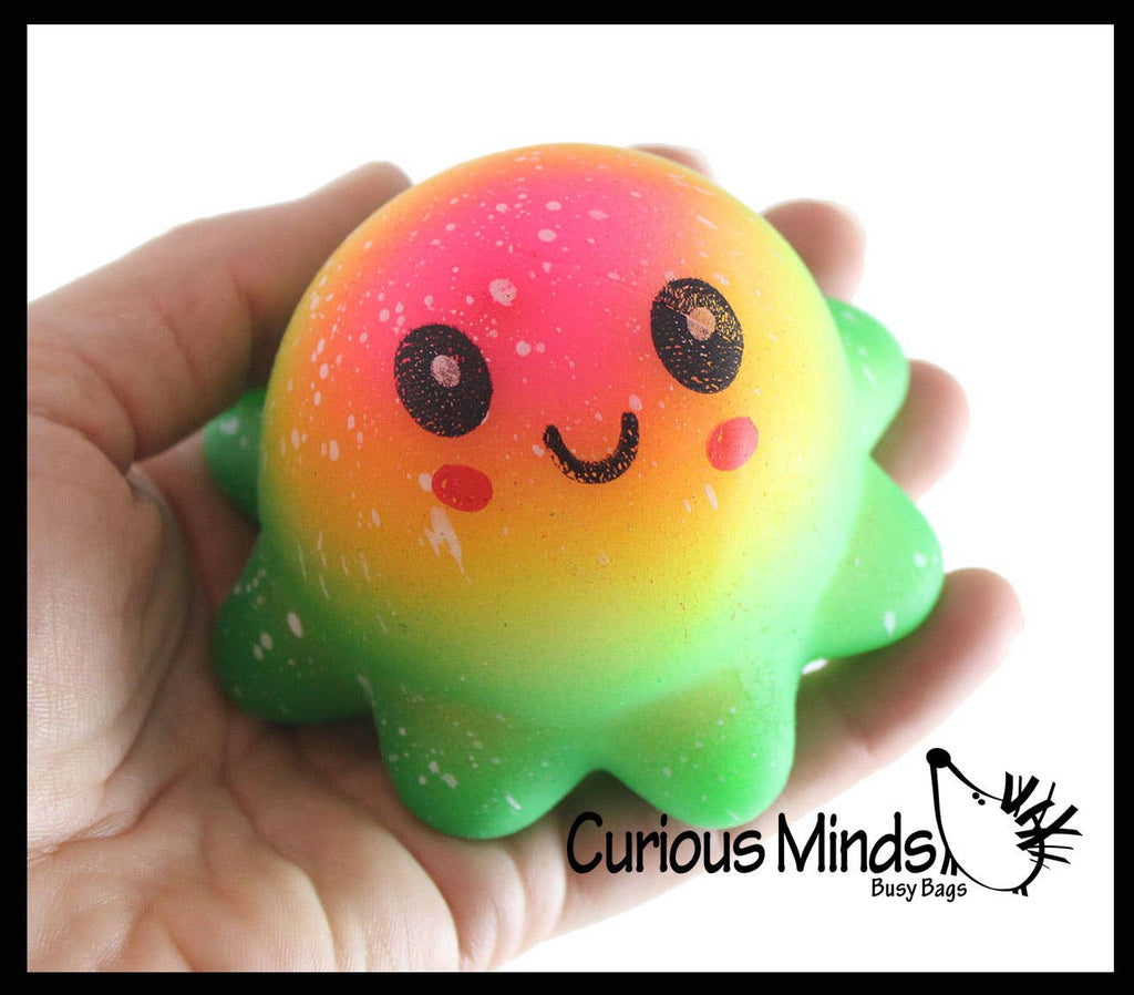 Soft Octopus Stress Balls - Soft Cream Doh Filled Stress