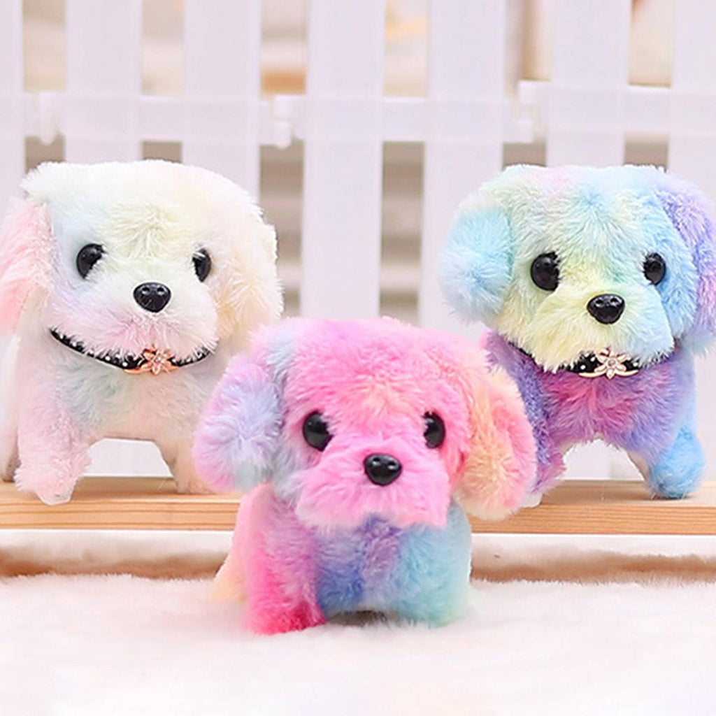 Rainbow Walking Plush Puppy