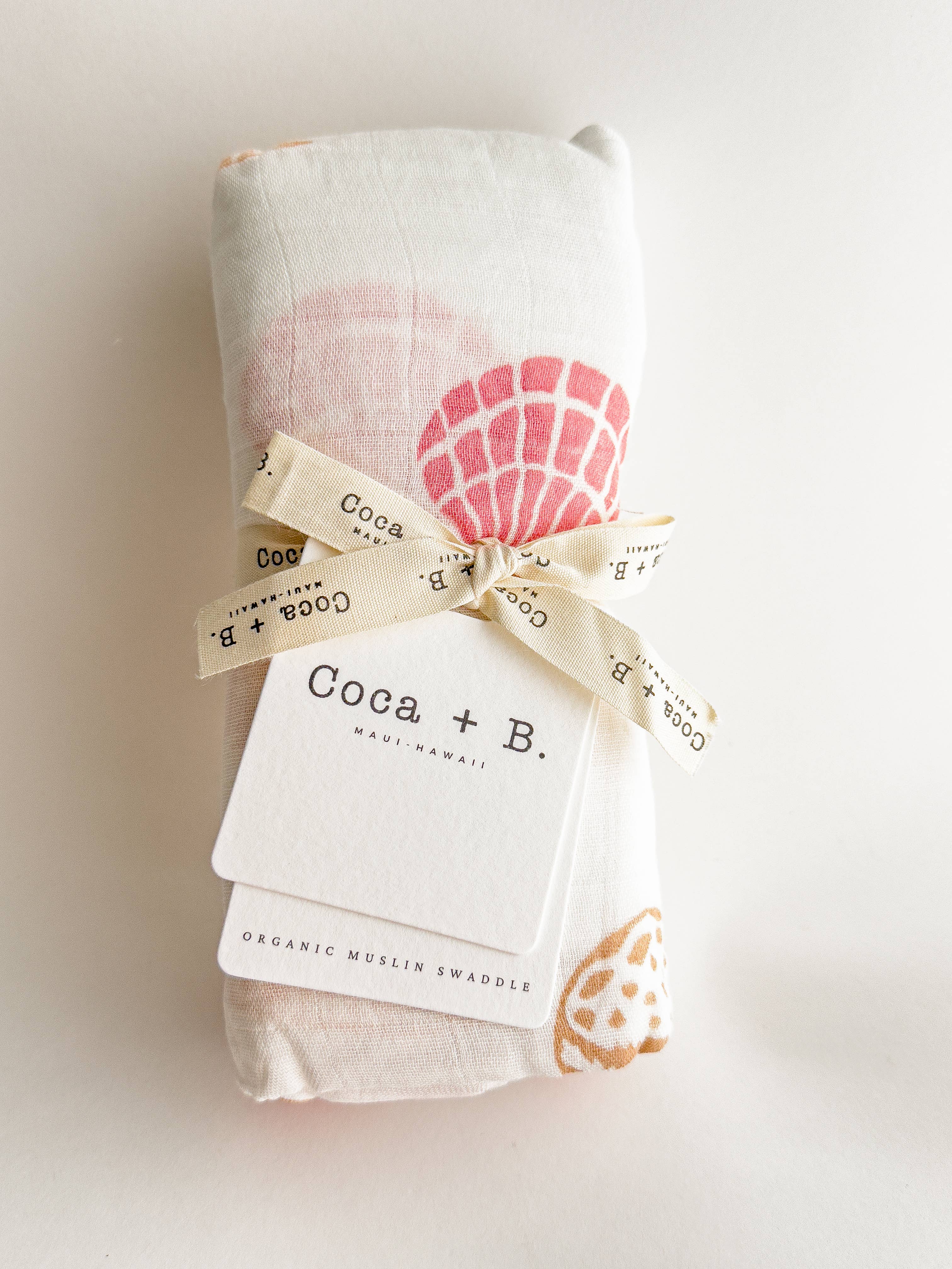 Seashell Organic Bamboo Swaddle