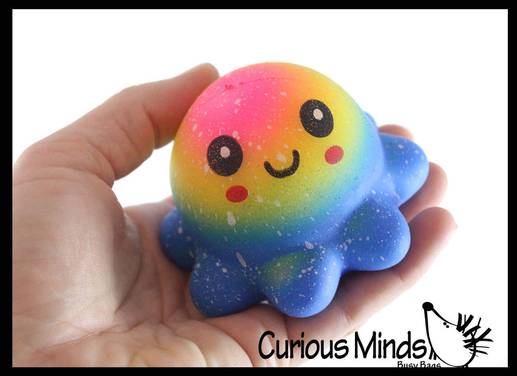 Soft Octopus Stress Balls - Soft Cream Doh Filled Stress